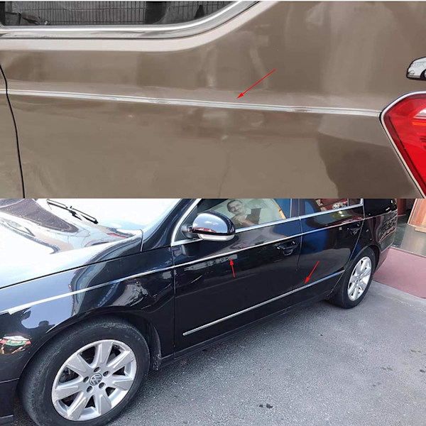Sort Pinstripe Tape Bil Karosseri Side Stripe Dekal Talje Sticker Auto Pinstripe Tape til Biler