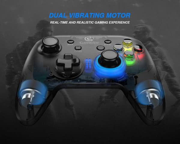 T4W Kablet Spillkontroller Joystick for PC Windows 10/8/7 Dua