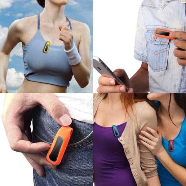Klipphållare kompatibel med Fitbit One (4-pack)