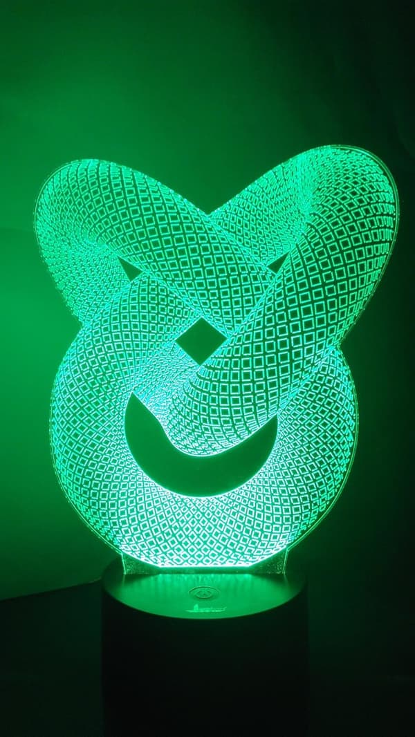 Kædeled 3D Natlys LED Illusion Lampe Sengelampe Bordlampe