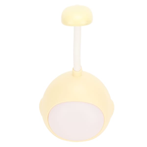 LED Liten Skrivebordslampe Mykt Lys Øyebeskyttelse Student Barn Studerelampe for Skrivebord Soverom Sengeside Sovesal Gul