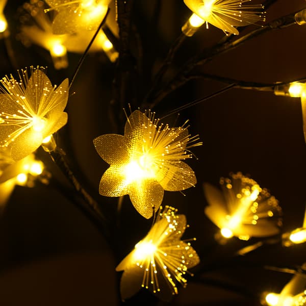 LED Blomster Lys Kæde Lysende Gren Vase Dekorativ