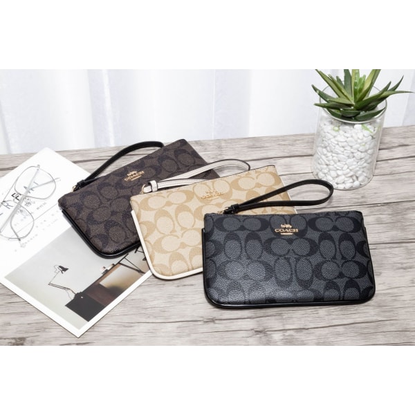 Miesten、naisten lompakko Business Casual Clutch Bag Suuri kapasiteetti Matkapuhelinlaukku Business laukut Eurooppalainen ja amerikkalainen muoti laukut-Musta