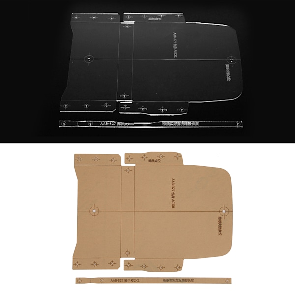 Akryl Handväska Plånbok Mall Stencil DIY Handgjorda Läderhantverk Form