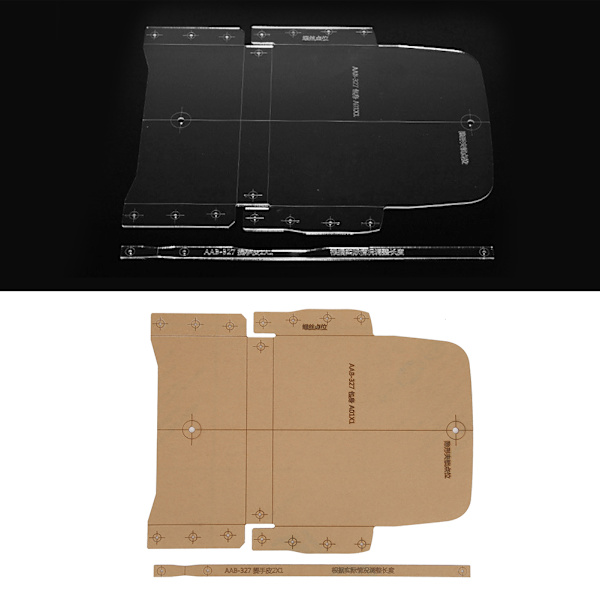 Akryyli käsilaukku lompakko malli stencil DIY käsintehty nahkatyöt muotti
