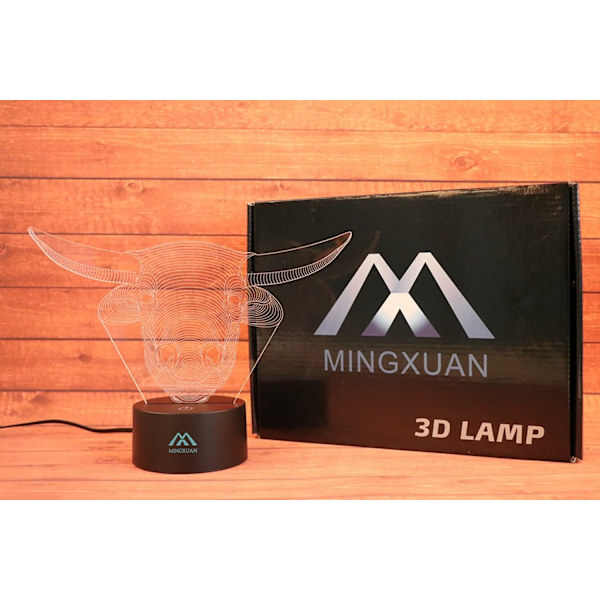 Ko 3D Nattlampa 7 Färger LED Touch Bordsslampa Energisparande Lampor Mode Kreativ Heminredning Present