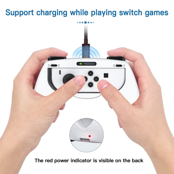 Swtich Joycon Grips kompatibel med Nintendo Switch & Switch E