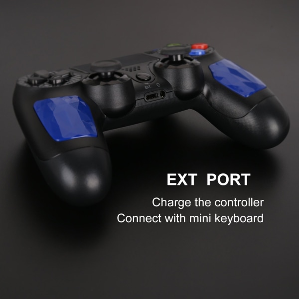 Cool trådlös PS4-kontroller kompatibel med Playstation 4 S Blue