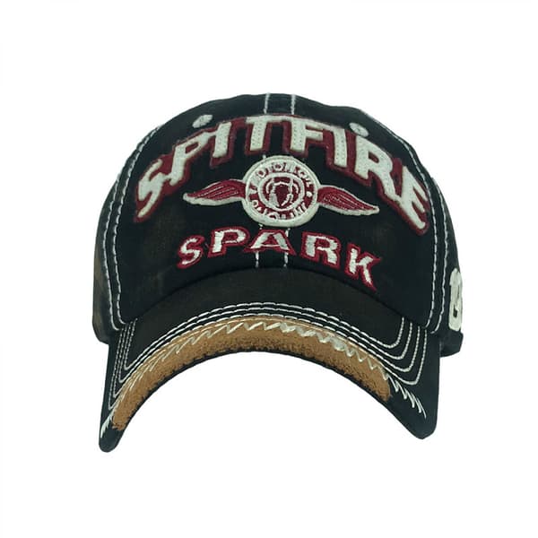 Retro Vasket Farget Bomull Justerbar Baseballcaps E