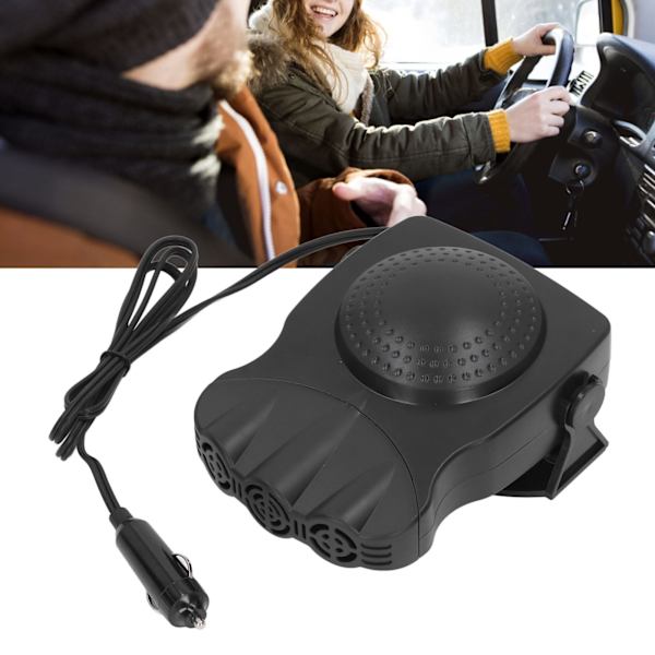 Dobbelttilstands Bilvarmer 360° Drejelig 150W ABS Bærbar Bilrudesafrimmer Afdugter 12V 12.5A 24V 9A