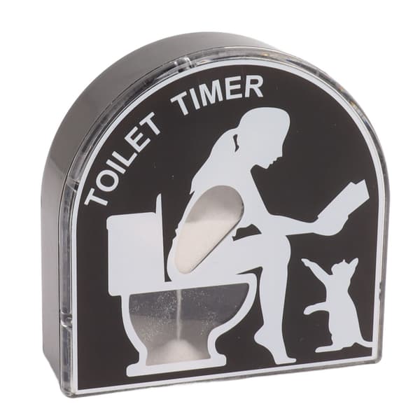 5 minutters toalett-timeglass - morsomt gave til kvinner - assistent for hjemmets tidsstyring
