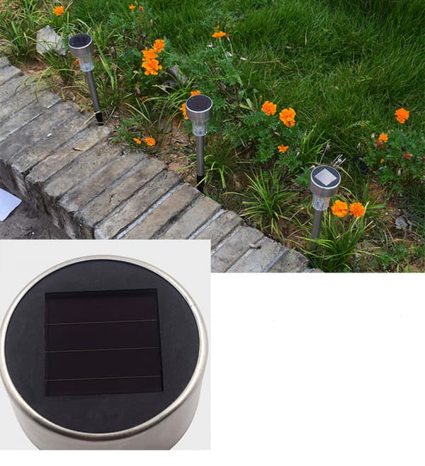 Utomhus solcellslampor, 4-pack solcellslampor för trädgård, vattentäta C