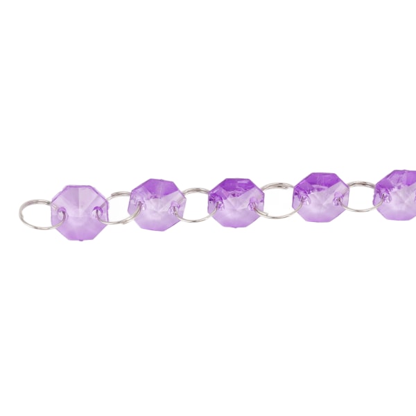 5 stk akryl krystall krans sterk forbindelse elegant flerbruks krystallperle krans for bryllup lysekrone fest Purple