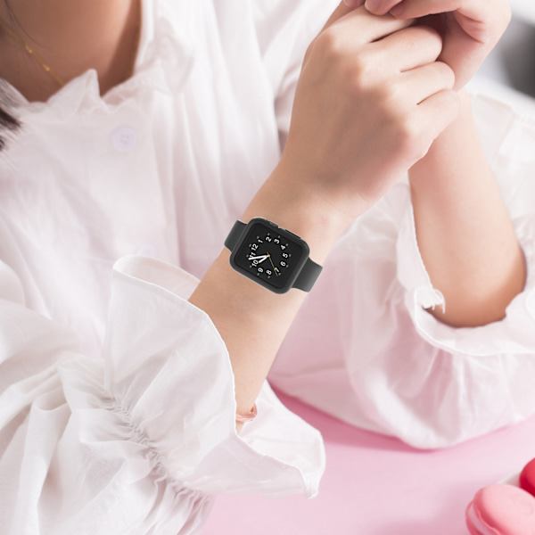 Kompatibel med Apple Watch Series 6/5/4/SE 40mm Etui Blødt silikagel Tyndt Letvægts Beskyttende Bumper Cover Guard Tilbehør