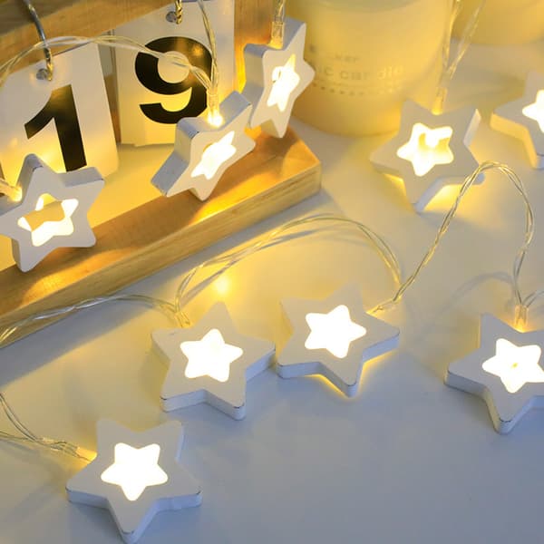 Liten lyslenke Julelys Led Tre Stjerne