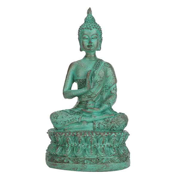 Sakyamuni Buddha Imitation Copper Buddha Statue Thai Sakyamuni Resin Craft Ornament (Brons)