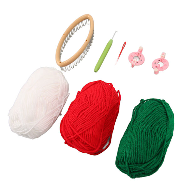 Sock Loom Kit 36 Pegs Stark Metall Enkel Användning Allmänt Använd Liten Stickning Loom Kit för Barn Familj DIY