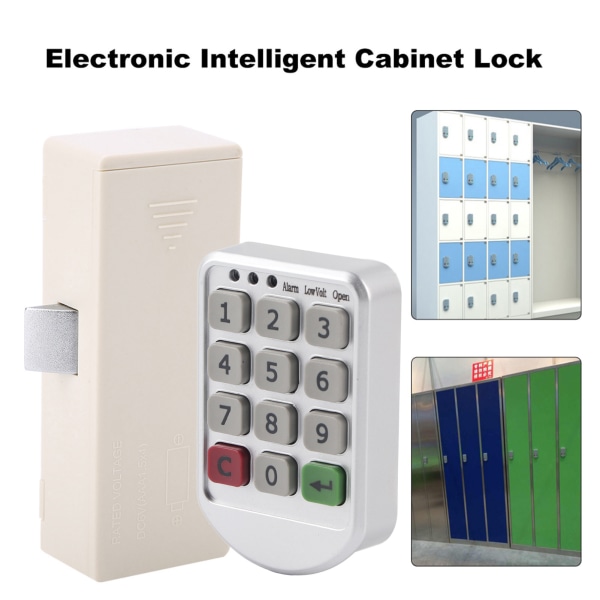 ABS Plastpanel Digital Elektronisk Intelligent Kodetastatur Nummer Kabinet Dør Kode Lås