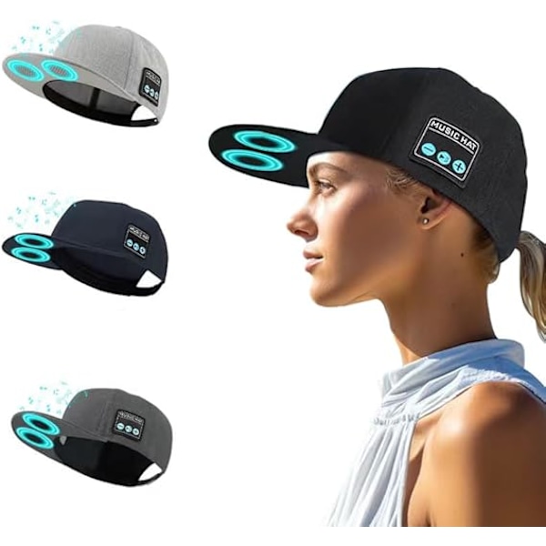 Bluetooth-pipo, Bluetooth-pipo, Bluetooth-pipo miehille, Trendikäs älypipo, Miesten baseball-lippis Black
