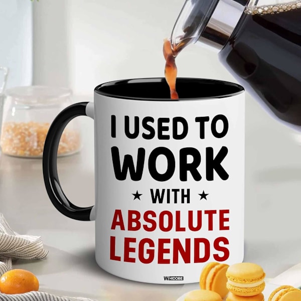 Jeg Plejede at Arbejde med en Absolut Legende Kollega Pensionering Nyt Job Farvel Arbejdsplads Kontor Chef, Held og Lykke med Nyt Job Kollega Accent Krus 11OZ