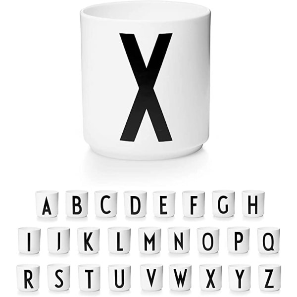 Bokstav kaffekopp / bokstavsmugg enkel stil（Bokstaven X）
