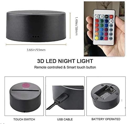 Power Rangers 3D LED Natlampe