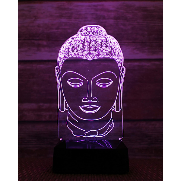 3D Natlampe 9'' Lampe Touch-Switch LED 7 Farver Dekor/Indo