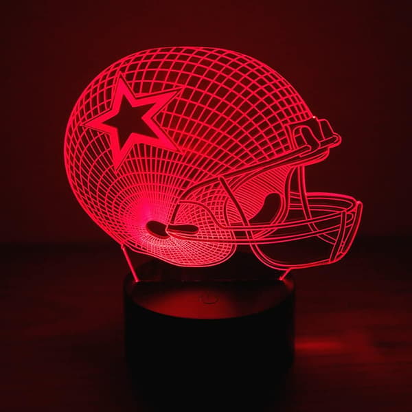 3D Optisk Illusjon Nattlys, Visuell Kreativ LED Skrivebordslampe