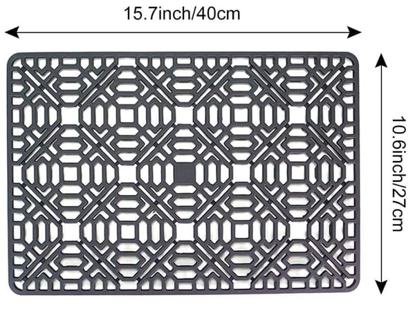 Silikon Diskställningsmatta - 15,7\" x 10,6\" - Flexibel Gummi