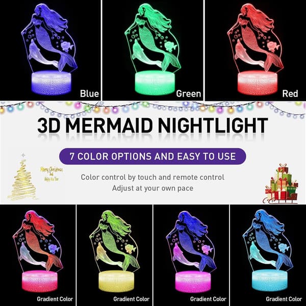3D Gamepad Nattlampe (3 Mønstre) Spillkontroller Konsoll I