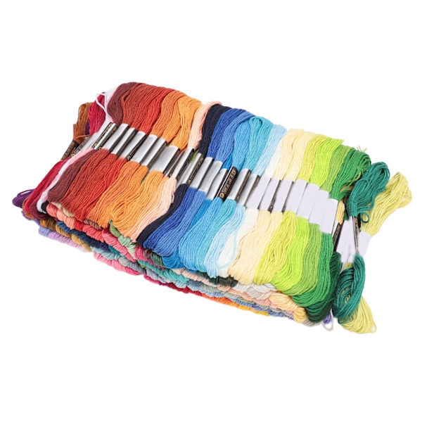 Broderigarn 150 farger 6 tråder Polyester broderigarn håndverkstråd for DIY syverktøy