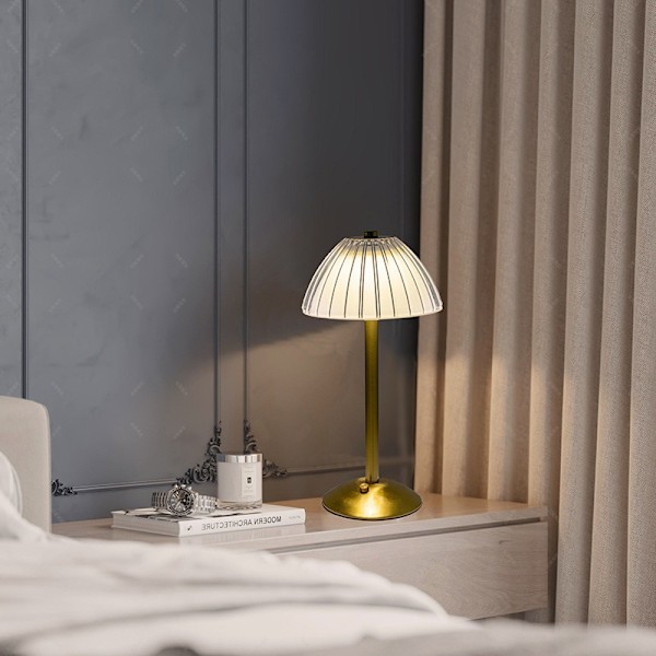 LED Krystal Bordlampe Touch Control Sengebordlampe til Soveværelse Restauranter Barer Cafeer Hoteller