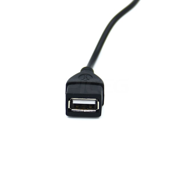 0,18 m USB hun til 3,5 han lyd stik bilnavigation/lyd AUX adapter kabel GPS, 3-pak