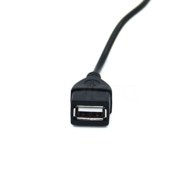 0,18 m USB-hunn til 3,5 mm hann lydplugg bilnavigasjon/lyd AUX adapterkabel GPS, 3-pakning
