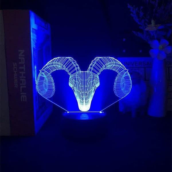 3D Natlampe USB Batteri Dual-use Gradient Lampe Fødselsdag G