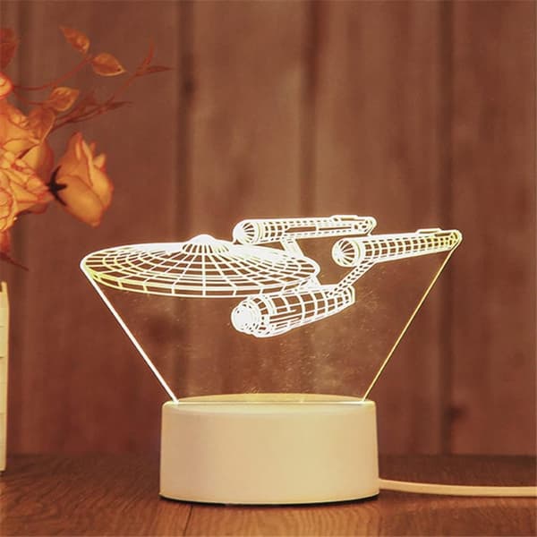 3D Lite Nattlampe, Plug-in LED-belysning for Barnerom