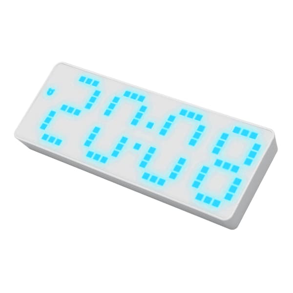 Spegelstilren multifunktionell väckarklocka med LED-display för sovrum, hem och kontor