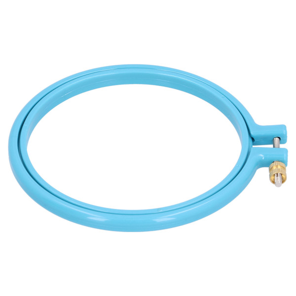 Krydssting broderi cirkel plast farverig hoop ring til DIY kunst håndværk syning5in