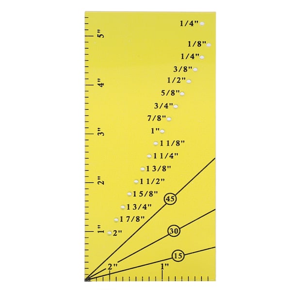 Bright Yellow Magnetic Seam Guide Acrylic Seam Guide Ruler with Nonslip Bottom Seam Allowance Ruler for Artist for Office