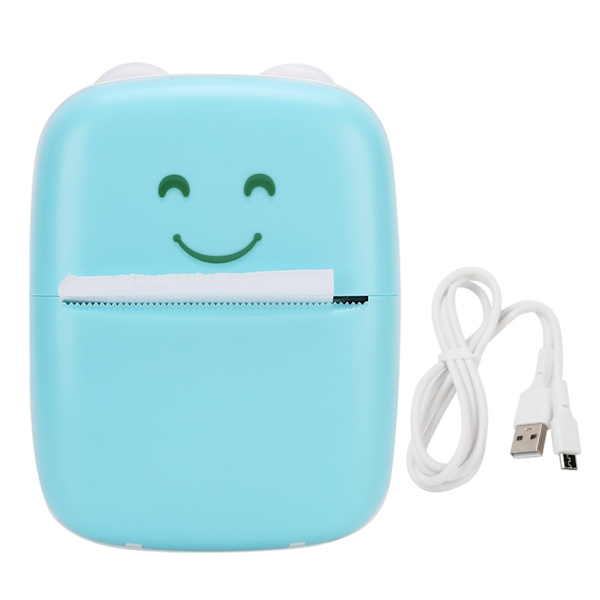 Mini lommeprinter til studerende til Bluetooth mobiltelefon blå forkerte øvelser fotoprint