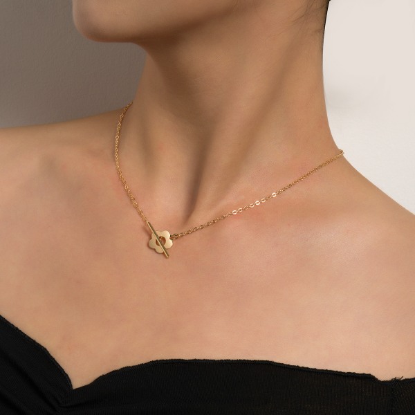 Knappkedja Halsband OT Kedja Halsband Bohème Oregelbunden