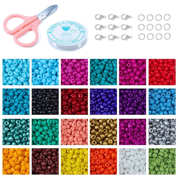 14400 st 3 mm glaspärlor DIY armband smycken