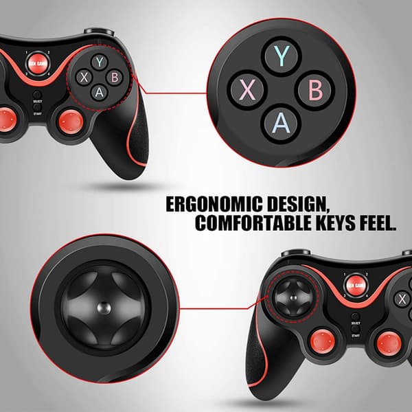 S3‑Trådløs spilcontroller Gamepad Joystick til iOS/Android