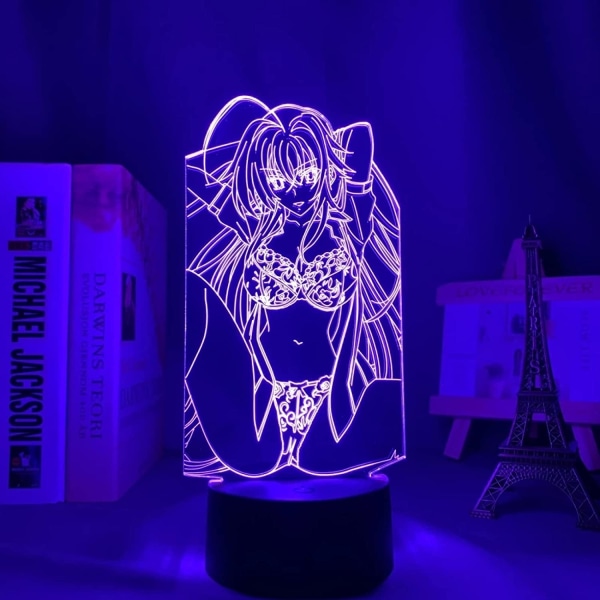 3D Night Light Anime Led Lamp High School DxD för sovrum De