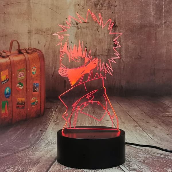 Japansk Anime Figur Lampe Dabi 3D Led Illusjon Nattlys