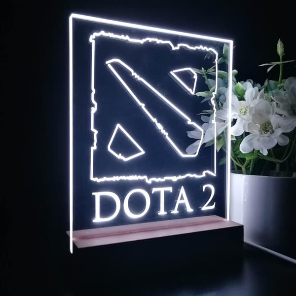 Dotas 2 Anime Natlampe 3D Illusion Lampe 7 Farver Skifter 4