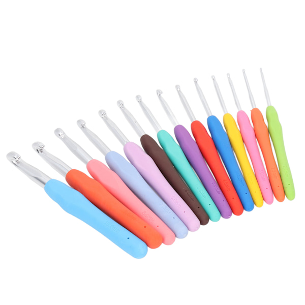 37 stücke Häkelnadeln Set Tragbare Bunte Ergonomische Weiche Griff Strick Häkelnadel Kit Anfänger Geschenk