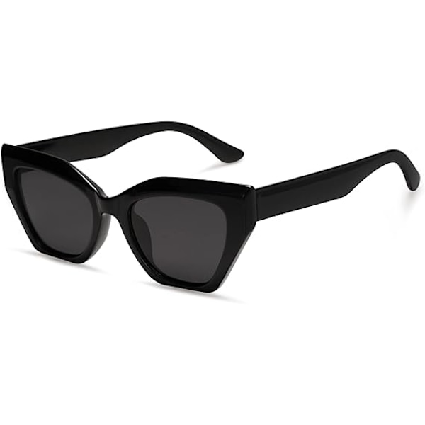 Firkantede polariserede cat eye solbriller til kvinder, retro, klassisk, vintage, trendy cateye solbriller