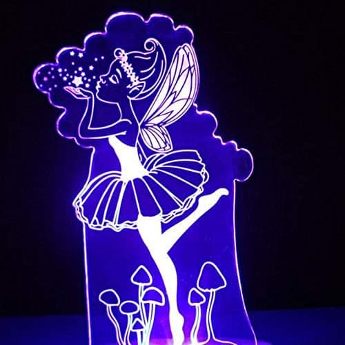 3D Ballet Engel Vinge Natlampe Illusion Nat Led 7 C