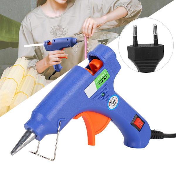 20W smeltelim pistol DIY Universal håndlaget elektrisk oppvarming profesjonelt utstyr 110‑240VEU plugg